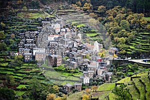 Stone village called Piodao in Serra da Estrela, Portugal