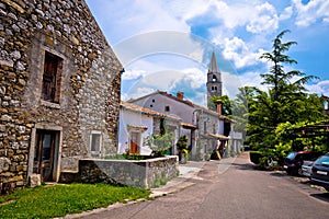 Stone village of Roc main street view