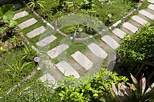 Stone walkway