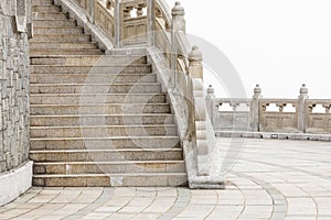 Stone walkway around big buddha hong kong