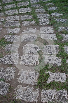 Stone walkway in Fort San Pedro, Cebu City, Philippines