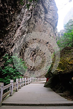 Stone walkway yandang shan fangdong scenic area China