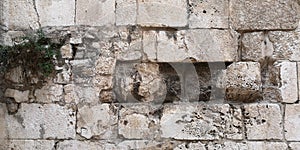 Stone wall ancient bricks old historic split Croatia