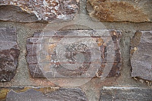 Stone wall of the ancient building