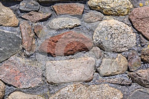 stone wall as background masonry from old stone 7