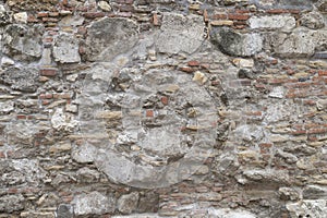 A Stone wall as background or texture. The background texture of the stone wall