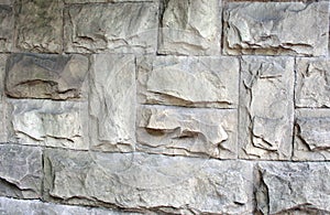 Stone wall backdrop. Facing Stone