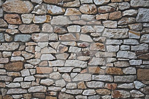 Stone wall background with matt film effect