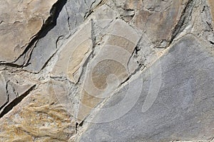 Stone wall background. Grunge close up texture.