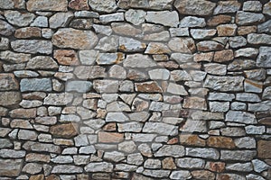 Stone wall background with matt film effect