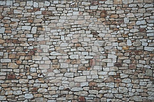 Stone wall background with matt film effect