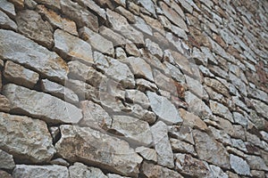 Stone wall background with matt film effect