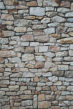 Stone wall background with matt film effect