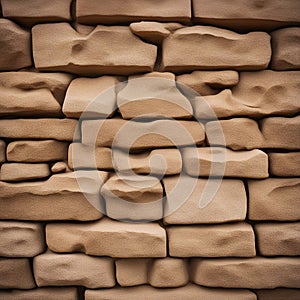 stone wall background A sandstone wall with a rough and uneven surface. The wall has a solid and sturdy texture,