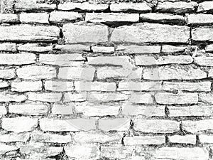 Stone wall in black and white photo