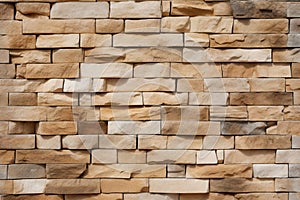 Stone wall brick texture Background of the Sandstone facade Seamless pattern