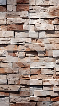 Stone wall brick texture Background of the Sandstone facade Seamless pattern