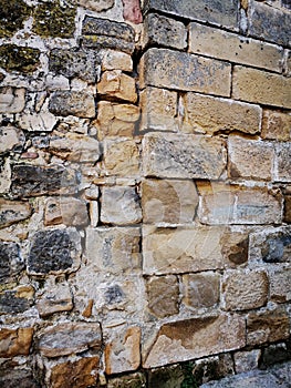 Stone wall built in the 16th century photo