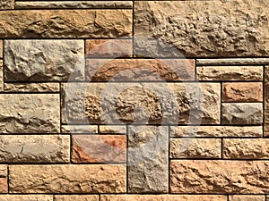 stone wall carved
