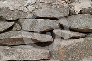 Stone wall close-up