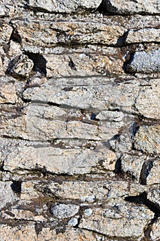 Stone wall closeup