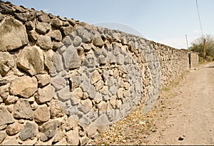 Stone Wall and dirt road