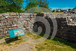 Stone wall Hadrian`s Wall