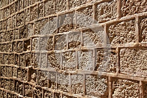 Stone wall in Jaffa -Yaffo, israel