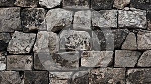 a stone wall made up of many different types of rocks