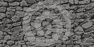 Stone wall. Masonry of stones. Vintage background. Vector illustration eps-10