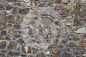 Stone wall of old house building texture pattern cement