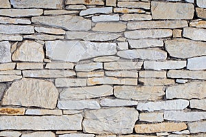 Stone wall. Outdoor background natural stone