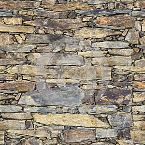 Stone wall repeating seamless pattern