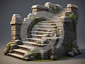 Stone Wall - Rustic and old representation photo