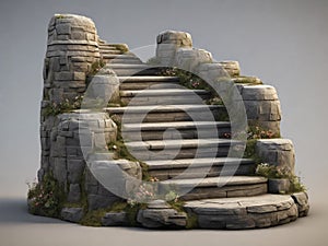 Stone Wall - Rustic and old representation photo