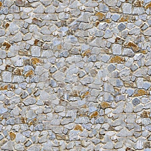 Stone Wall. Seamless Tileable Texture. photo