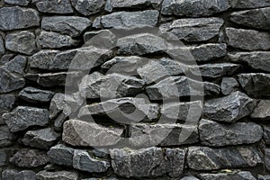 Stone wall with sharp texture