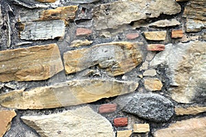 Stone Wall of Spanish Mission Espada