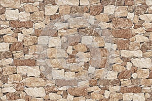 Stone wall stone stones background Brown marble Bright white brick pattern