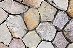 Stone wall surface can use as background pattern or texture