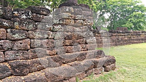 Stone wall surround Ku Prapha Chai building