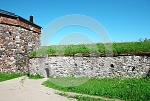 Stone Wall of Sveaborg Fortress photo