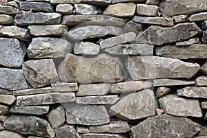 Dry stone wall