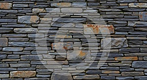 Stone Wall Texture Background, Slate Rock Pattern