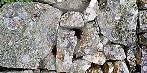 Old Stone Wall of House Texture photo
