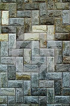 Stone wall tile pattern