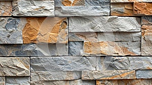 Stone wall with yellow and gray colors