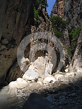 Stone walls of the Canyon SaklÄ±kent