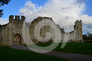 Stone Walls of Desmond Castle in Adare Ireland