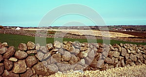 Stone walls in holywood,northern ireland photo